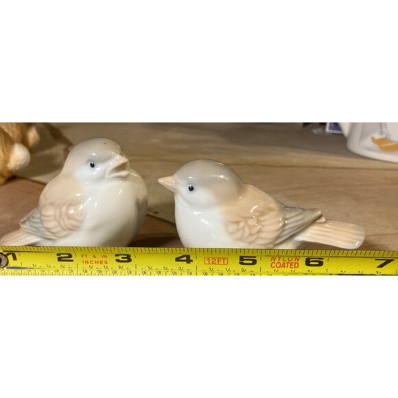 Ceramic Bird Figurines Set Of 2  Decorative Home Accent Collectibles - Picture 9 of 9